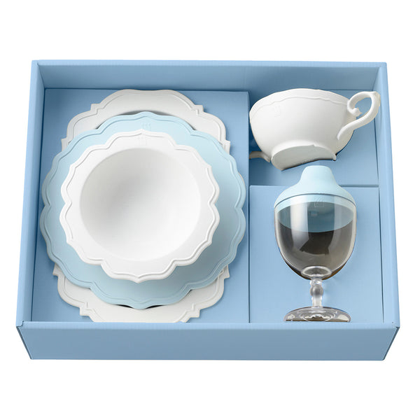 【ブルー】フルセット(食器5点)の商品画像1