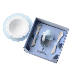 【ブルー】プティパティシエ(食器3点+カトラリー)の商品画像1