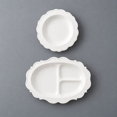 【ホワイト】三食皿&小皿 セットの商品画像2