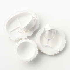 【ホワイト】フルセット(食器5点)の商品画像2