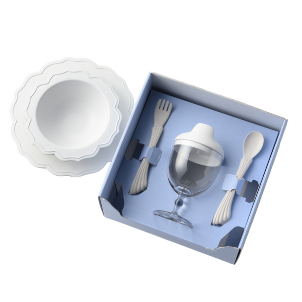 プティパティシエ ホワイト(食器3点+カトラリー)