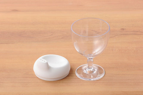 【ホワイト】ワイングラス型カップ