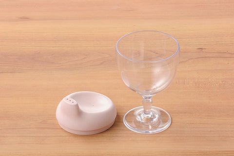 【ピンク】ワイングラス型カップ